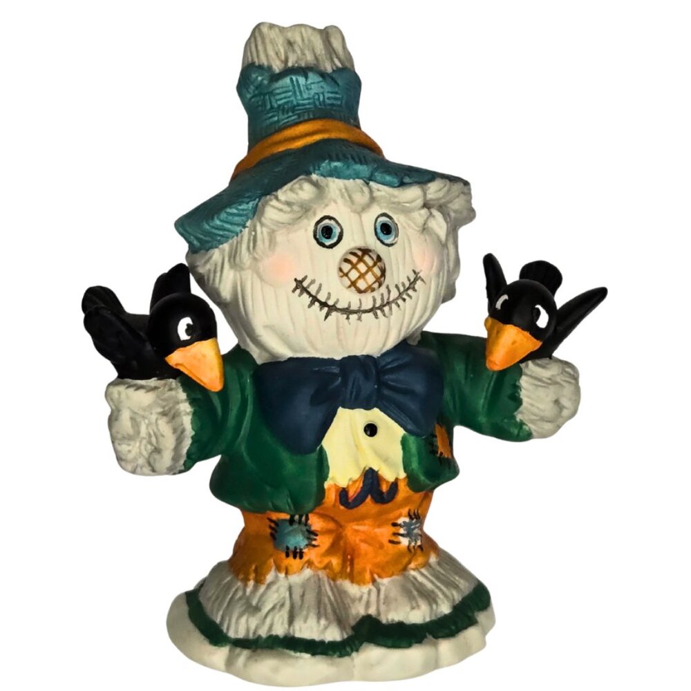 Brinn's Halloween Scarecrow Boy Porcelain Figurine Decor